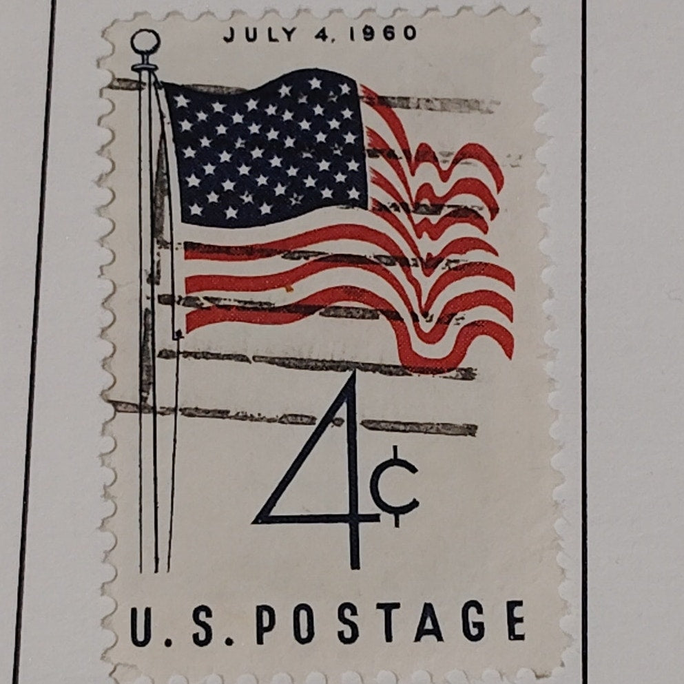 1960 Scott #1153 – 4¢ 50-Star Flag / Hawaii Statehood – Canceled