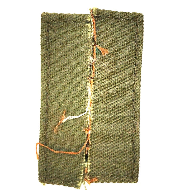 Vintage US Navy Ensign O‑1 Subdued Cap Device TE Embroidered Sew‑On Patch