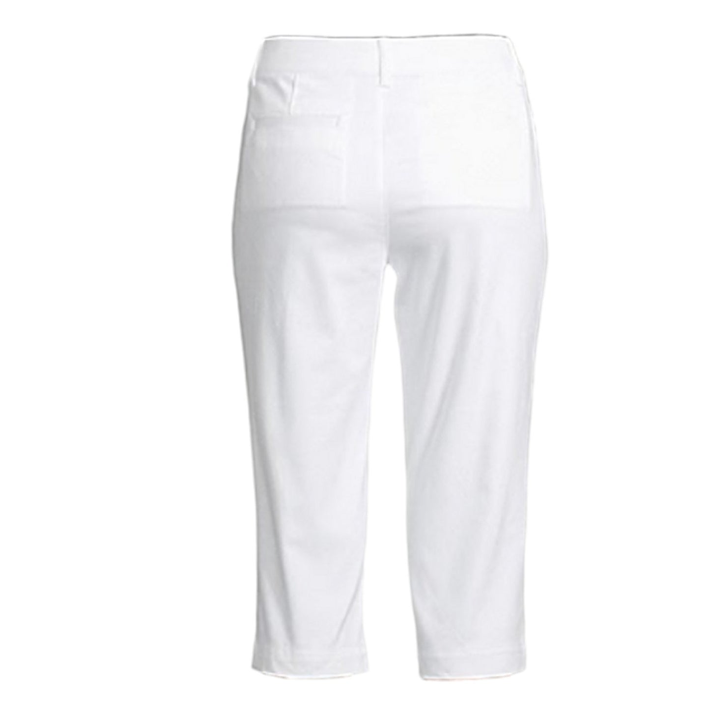St. John's Bay Petites Secretly Slender Mid Rise Capris, White, 10P