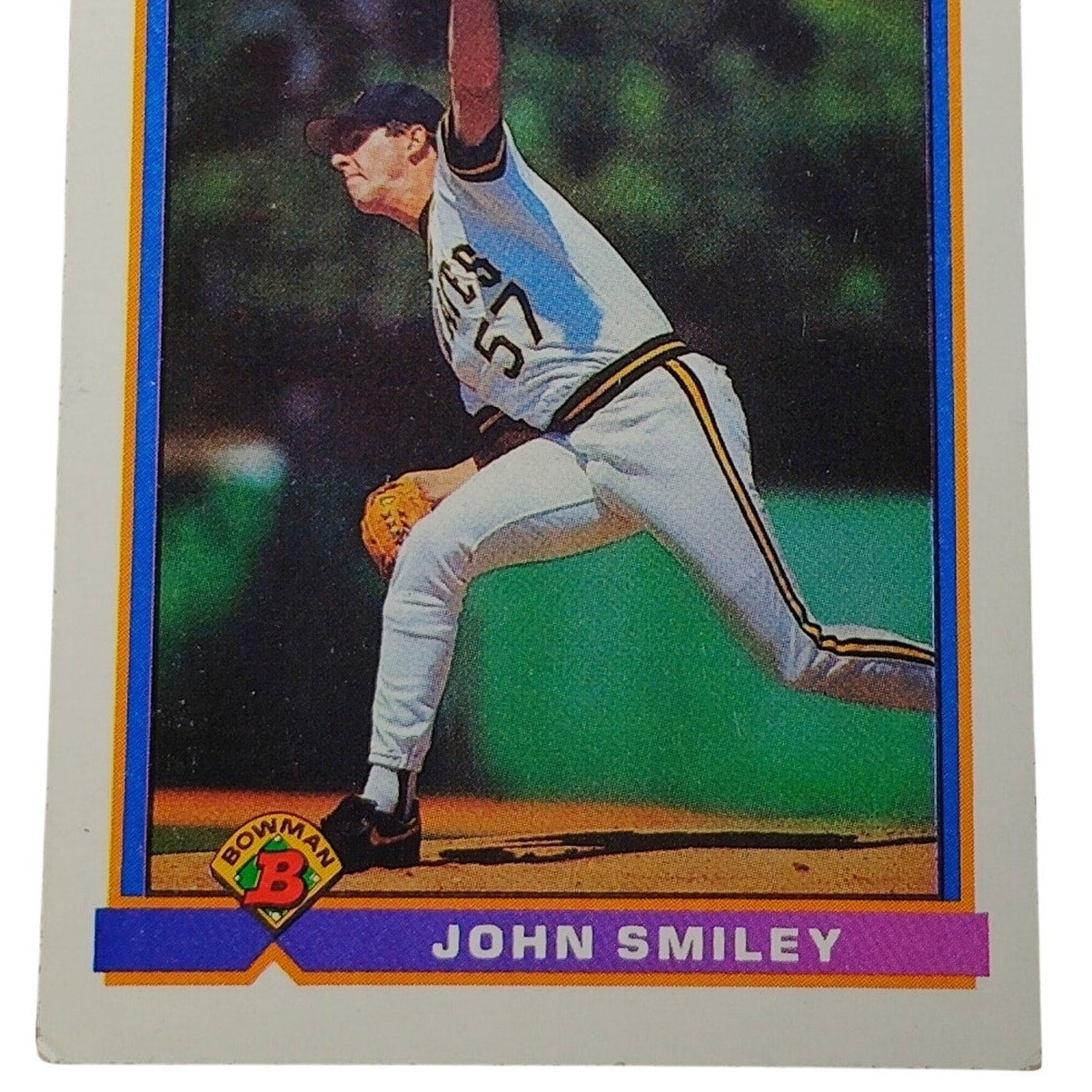 1991 Bowman John Smiley #509 Pittsburgh Pirates Pitcher Baseball Card NM