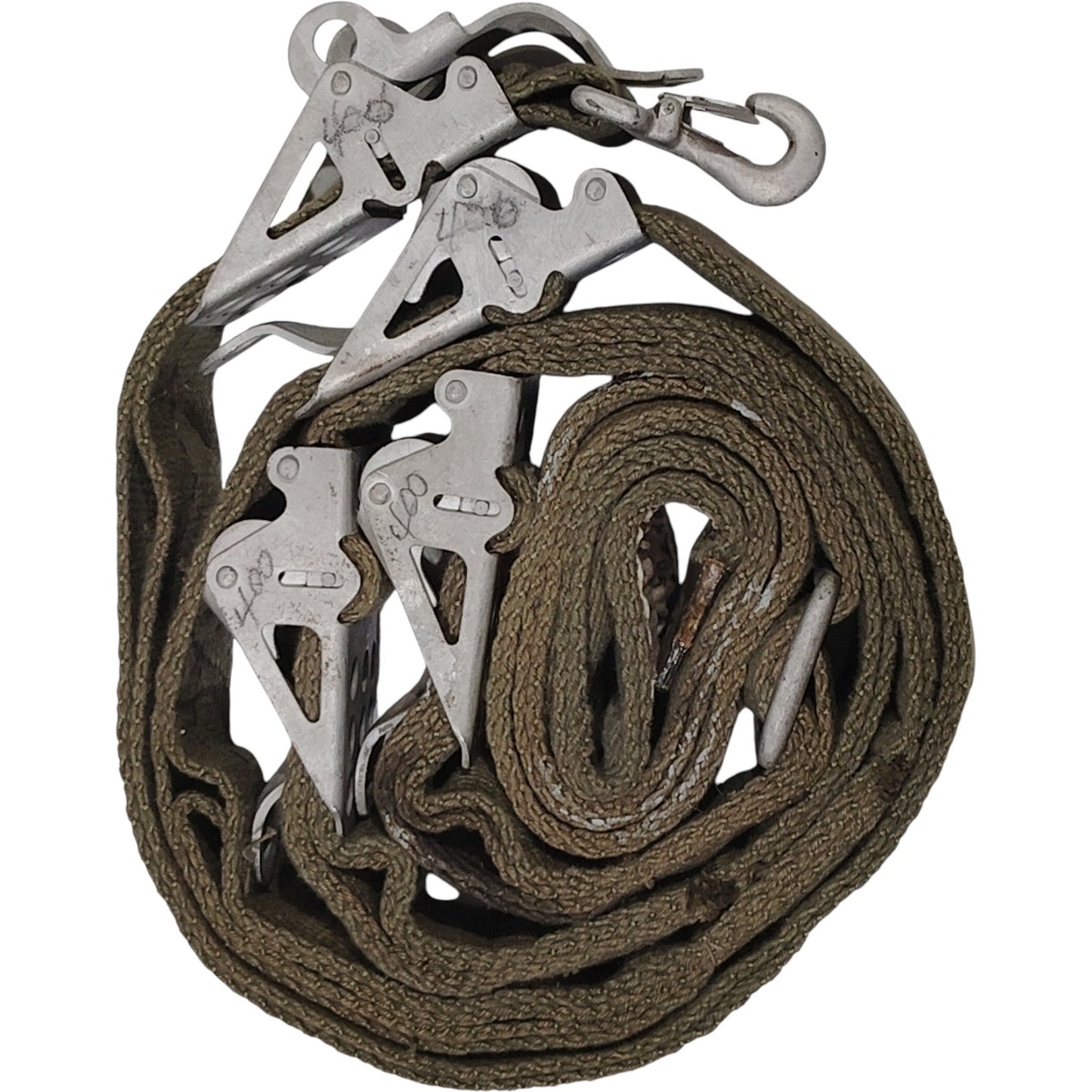 1952–1954 Aircraft Strap Assemblies – Belt & Trim Corp. 8ft w/ 4 43A1736 Buckles