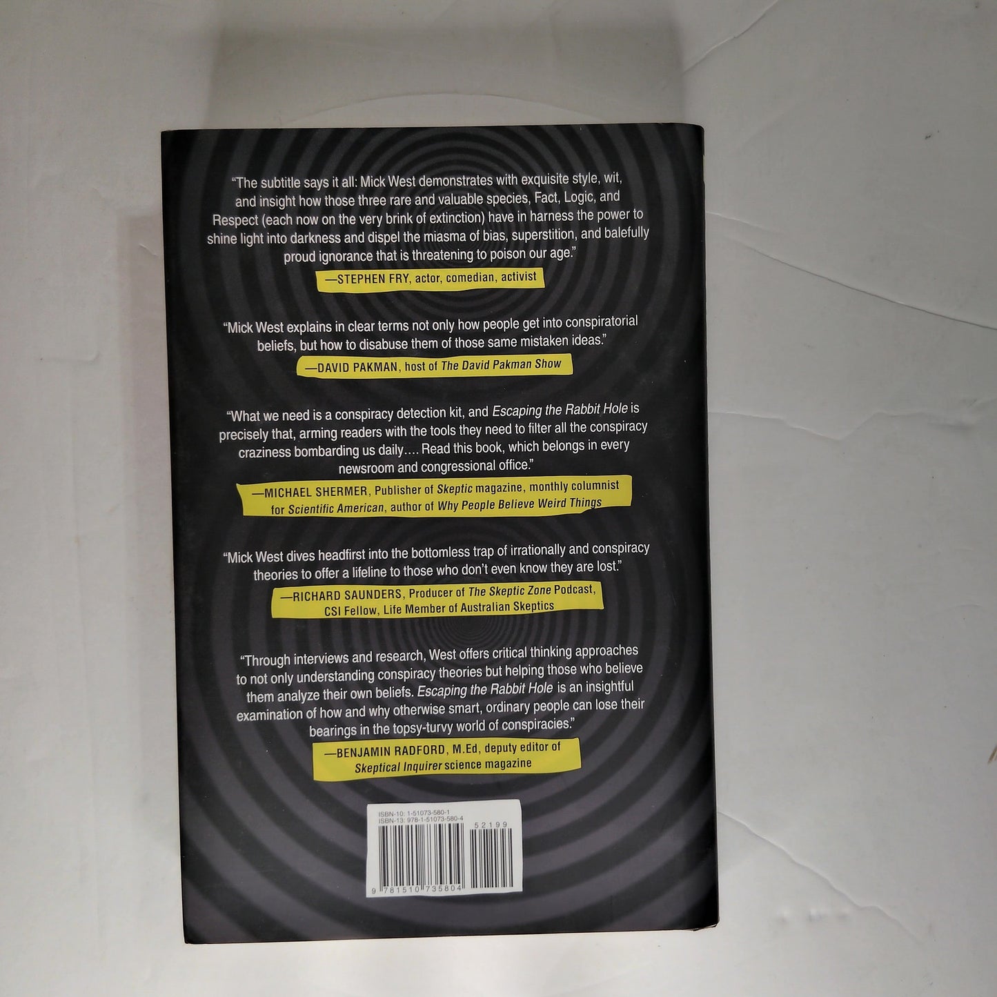 Escaping the Rabbit Hole  Debunking Conspiracy Theories Logic Facts Hardcover