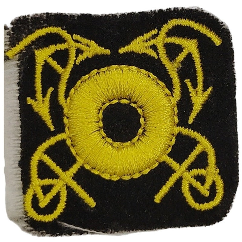 Vintage US Navy Sea Sailor Anchor Patch W. Gold on Black 1‑1/2" Square