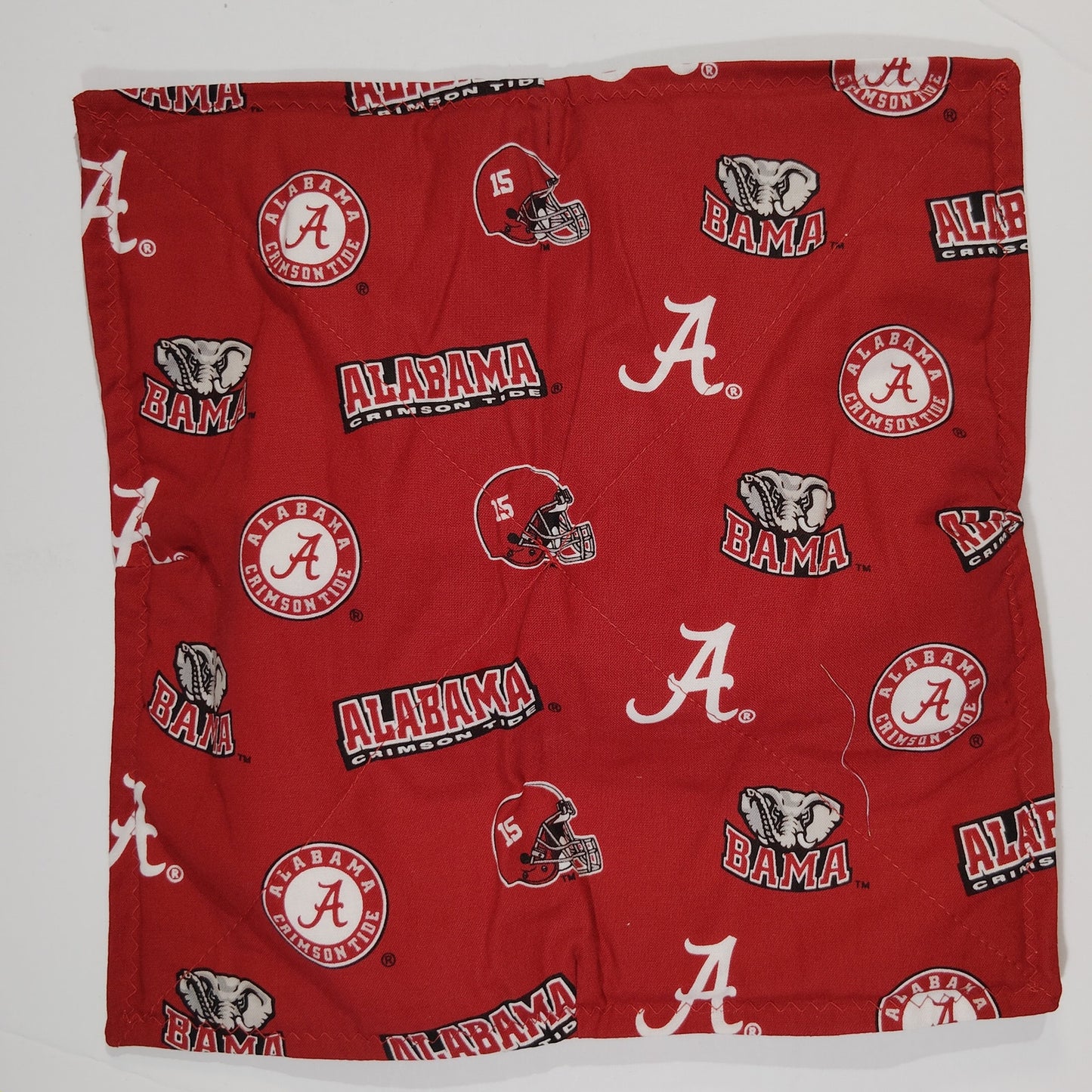 1992/93 Alabama Crimson Tide Quilted Decorative Trivets – #15 David Palmer, 10.5" x 10.5", Set of 2