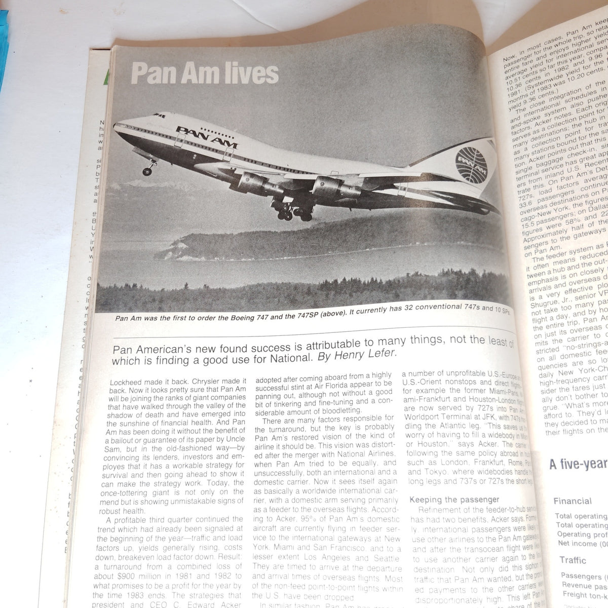Air Transport World Magazine Dec 1983 - Pan Am Celebrates - Vintage Aviation