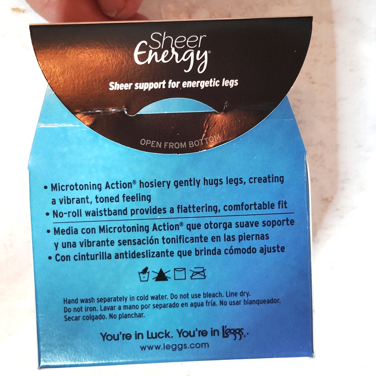 L'eggs Sheer Energy Control Top Pantyhose Suntan Q Medium Support Sheer Toe