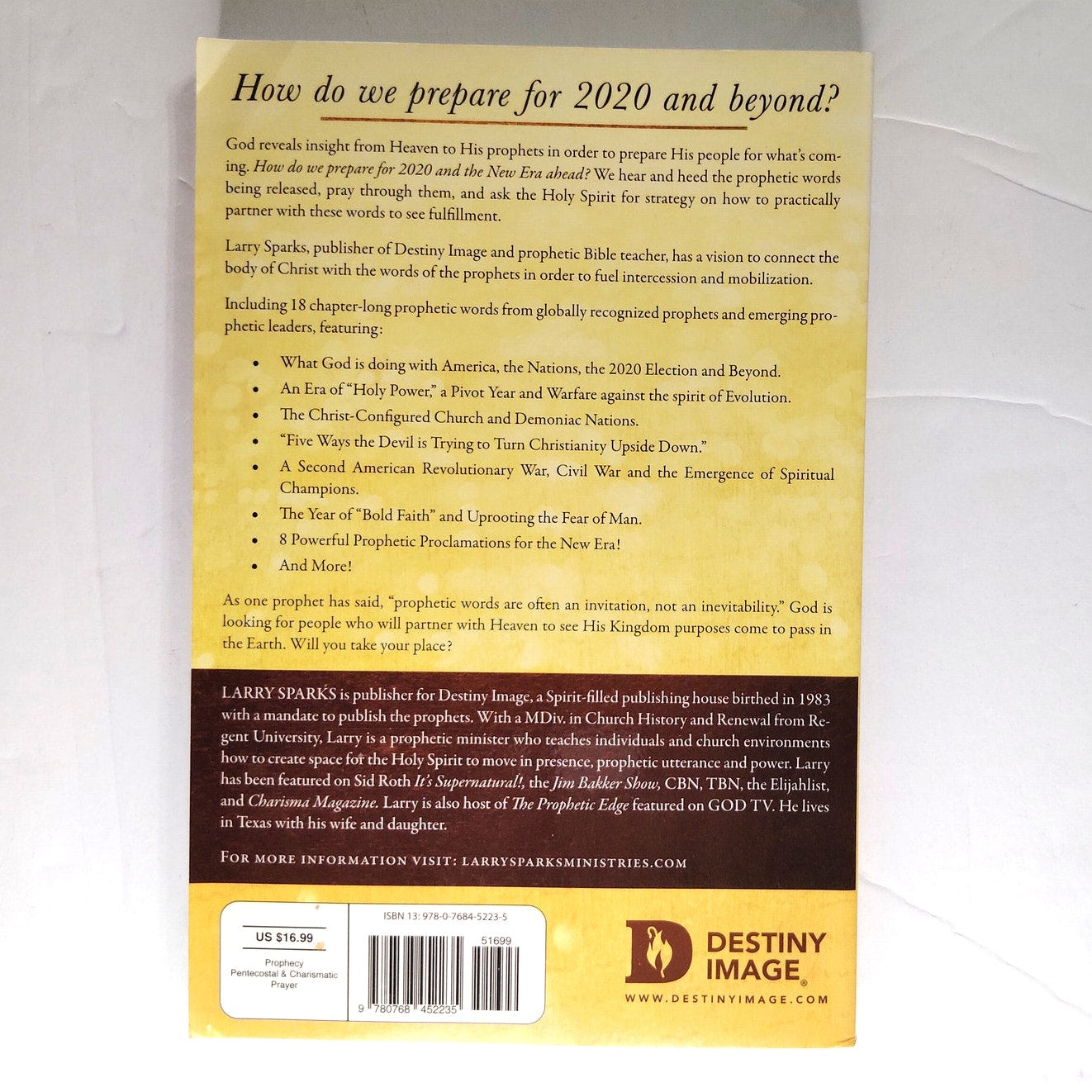 Prophetic Words for 2020 Sparks, Stark, Johnson, Vawser (Paperback)