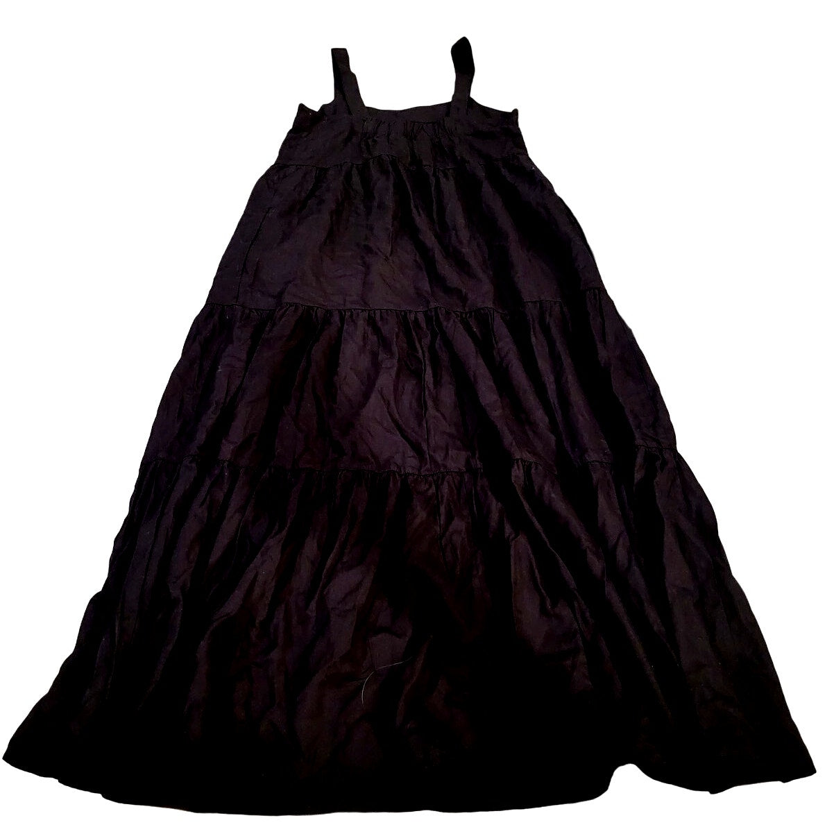 The Drop Women's Britt Tiered Maxi Tent Dress, Black, XXS (00)