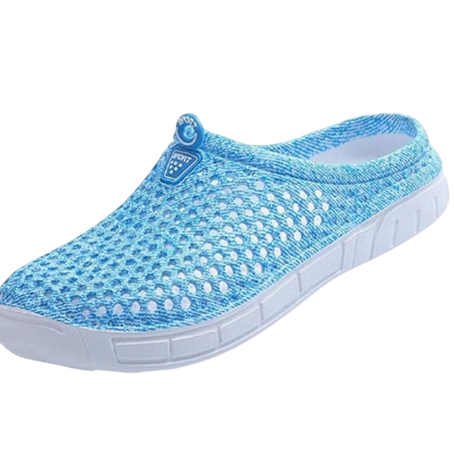 Unisex Bathroom Garden Clogs – Sky Blue – Non‑Slip Breathable Sandals – M8 / W10