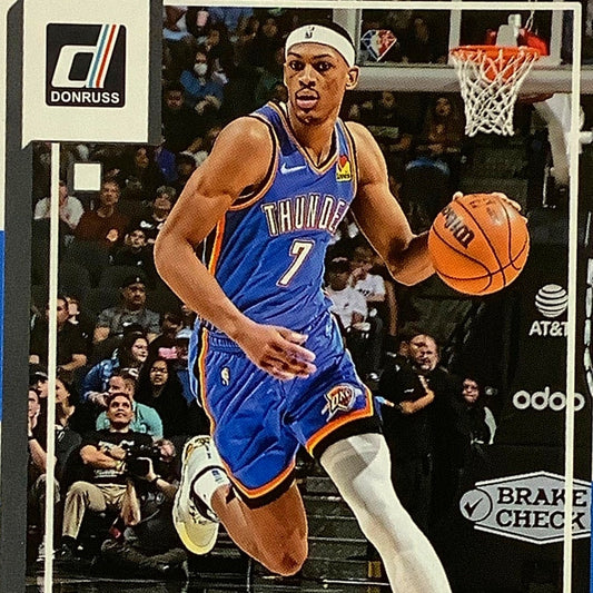 Darius Bazley - Oklahoma City Thunder, Card #104, 2022-23 NBA Panini-Donruss