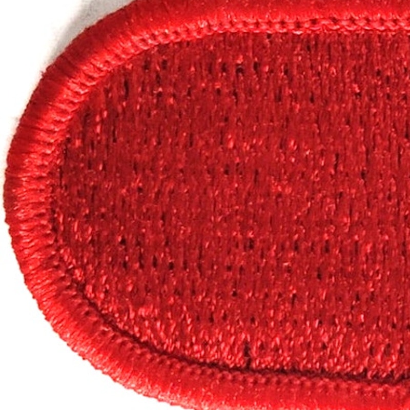 321st Airborne, 7th Special Forces, 15th Corp- Red Embroidered Oval 2‑1/4× 1‑3/8