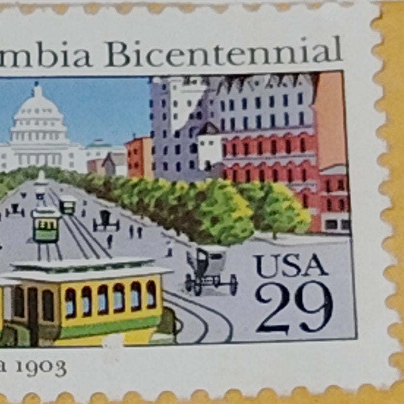 1991 USPS Pennsylvania Avenue DC Bicentennial 29 Cent US Postage Stamp #2561