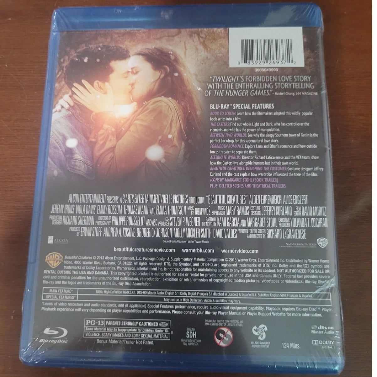 Beautiful Creatures Blu-ray Fantasy Romance Drama Alden Ehrenreich Emmy Rossum