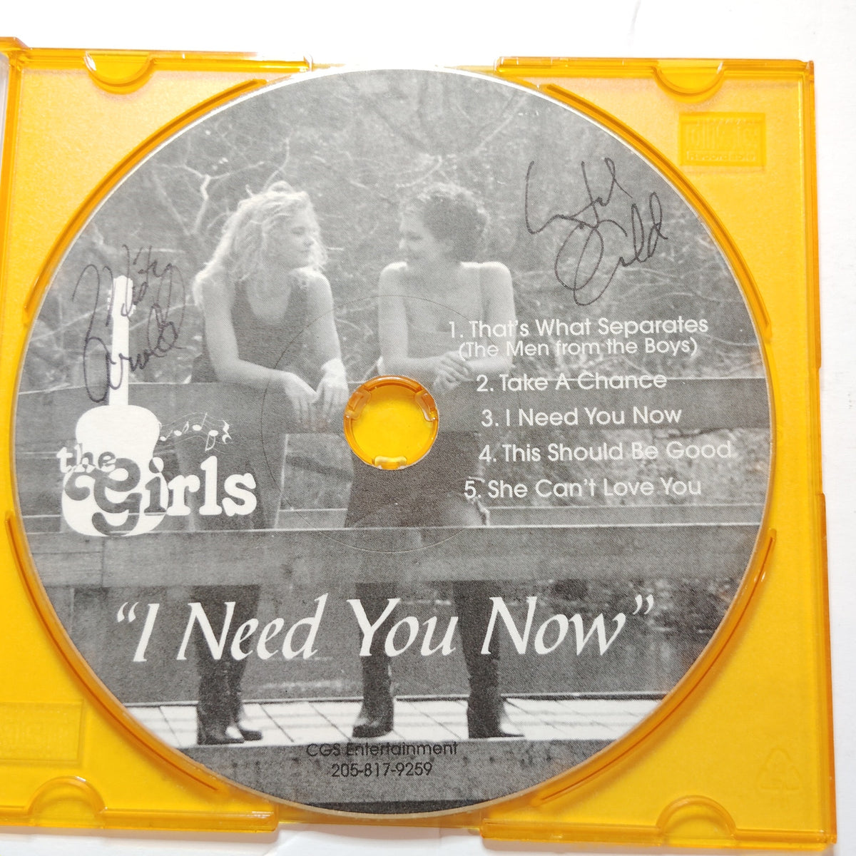 Autographed “the girls” I Need You Now Promo CD Misty Brooks Crystal Child