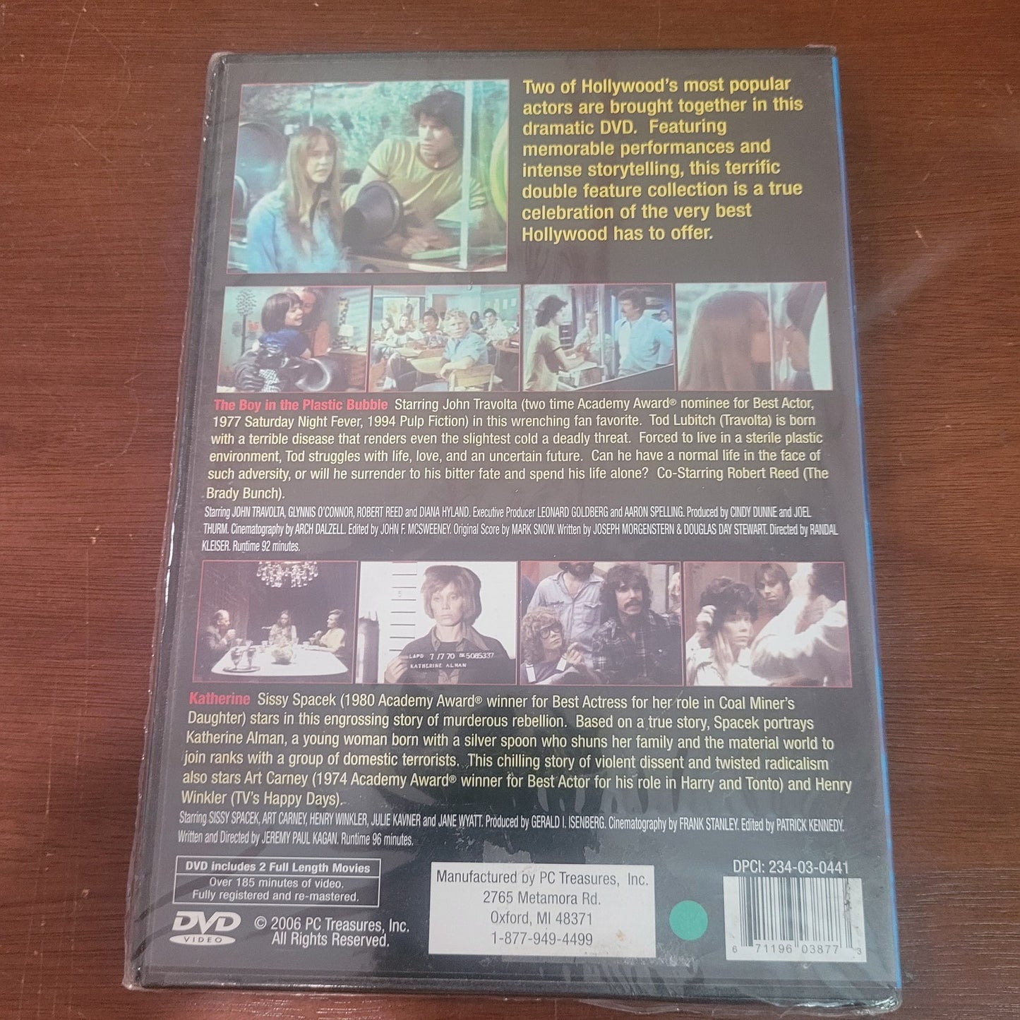 Boy in the Plastic Bubble / Katherine DVD Double Feature – Travolta & Spacek