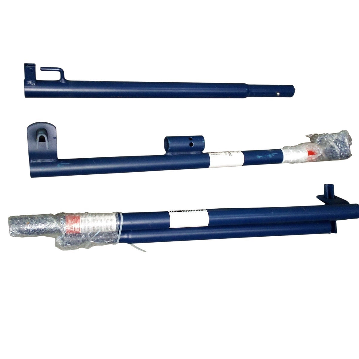 MetalTech Steel Guardrail Post with Wedge Clamp 2-Pack Blue Scaffolding