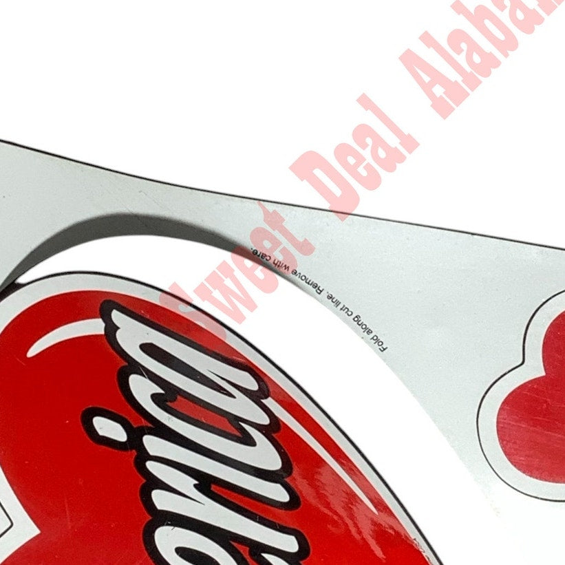 I Love America 3-in-1 Magnet, Heart Sizes: 1.25 x 1.25, 1.5 x 1.5 and 5.25 x 4