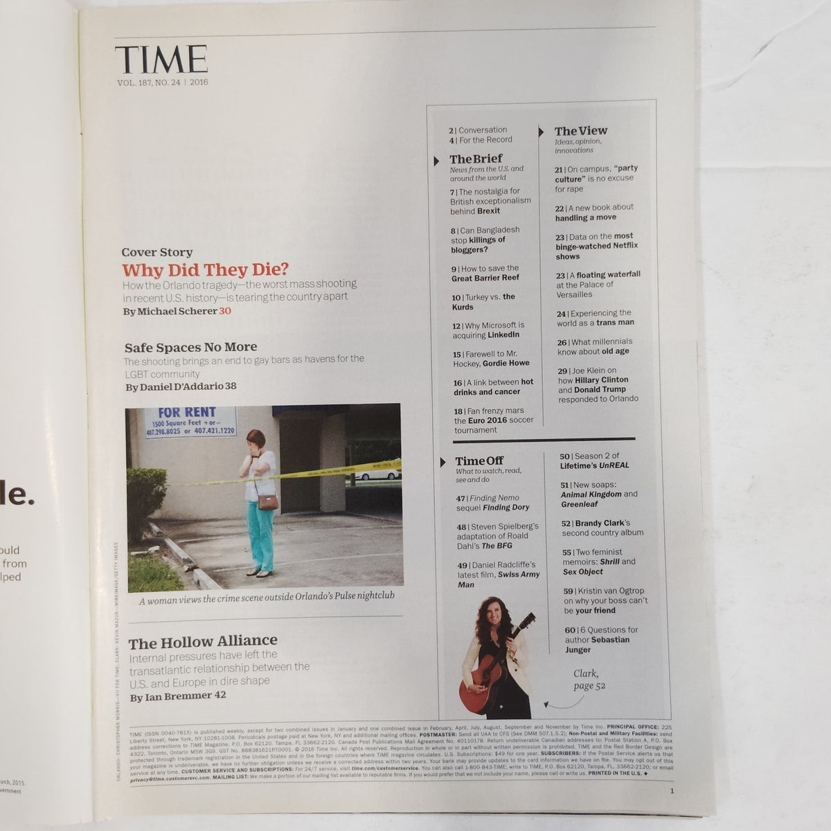 TIME Magazine June 27 2016 Orlando Pulse Shooting Why Did They Die Cover