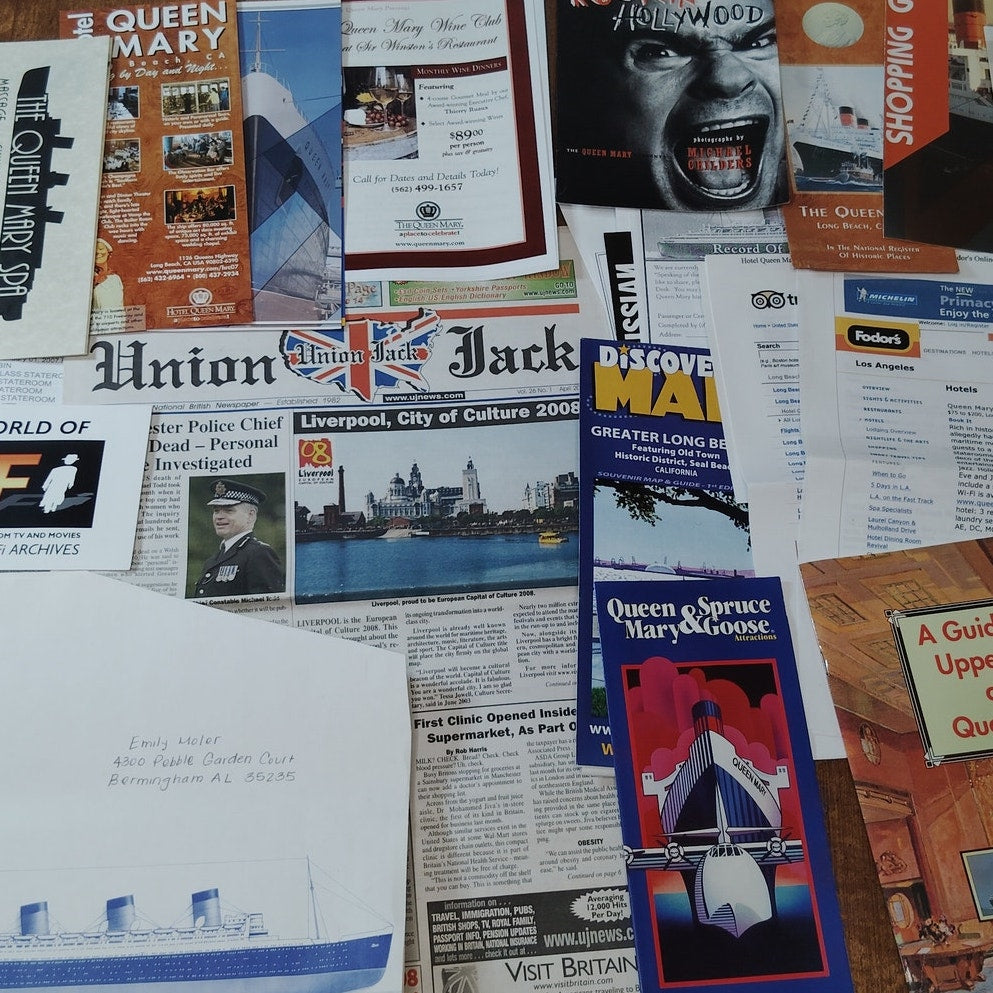 Queen Mary 2008 Cruise Ephemera Collection - Souvenirs & Promotional Materials