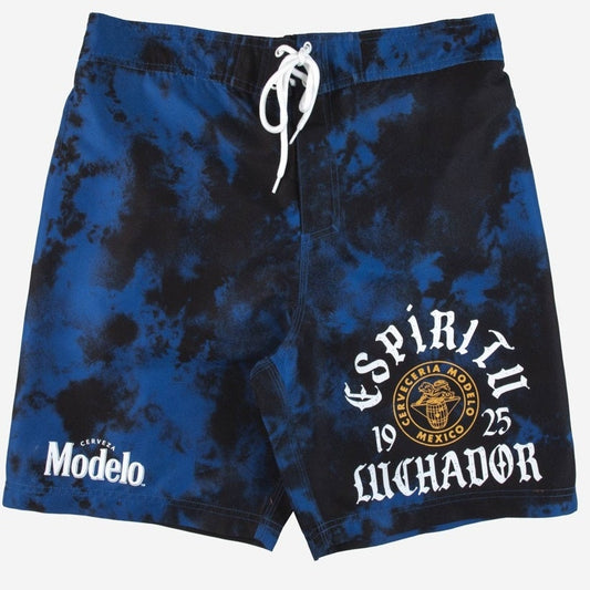 Modelo Especial Men’s Elastic Board Swim Shorts – Small – Dark Blue