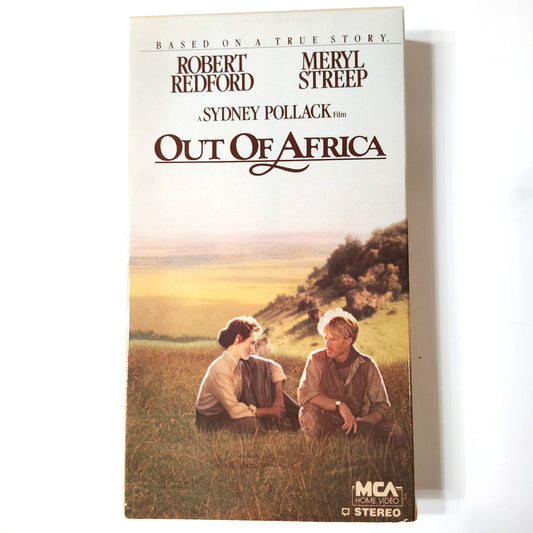 Out of Africa VHS 1986 Meryl Streep Robert Redford MCA Home Video Drama