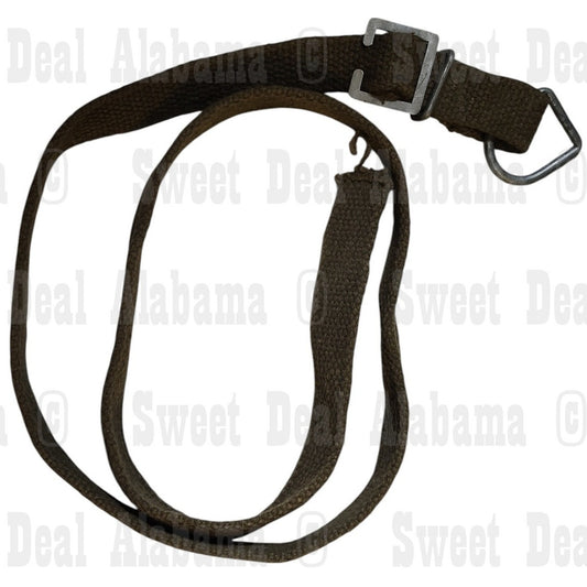 WWII Canvas Strap – 36"x3/4", D-Ring & Slide Buckle, USGI Webbing, Field Gear