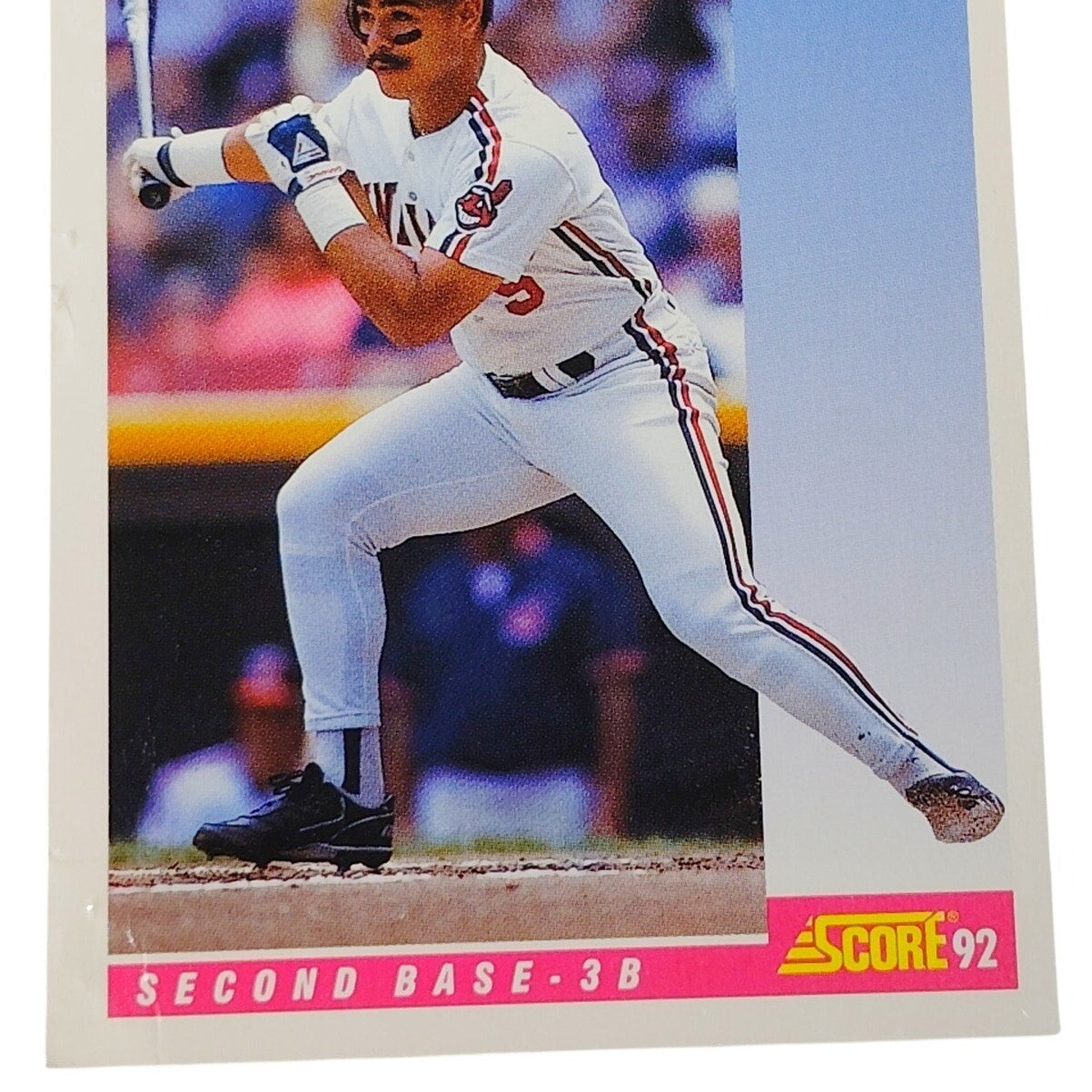 1992 Score Carlos Baerga #128 Cleveland Indians Second Baseman MLB Baseball EX