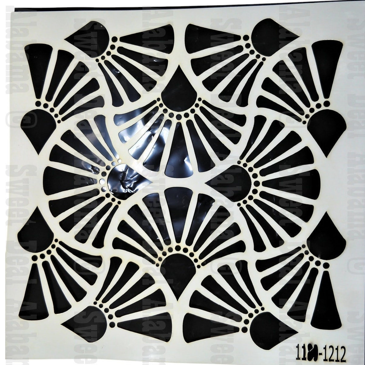 Kayra Decor Damask Wall Stencils 12x12 – 4 Designs (1180, 1196, 1118, 1201)