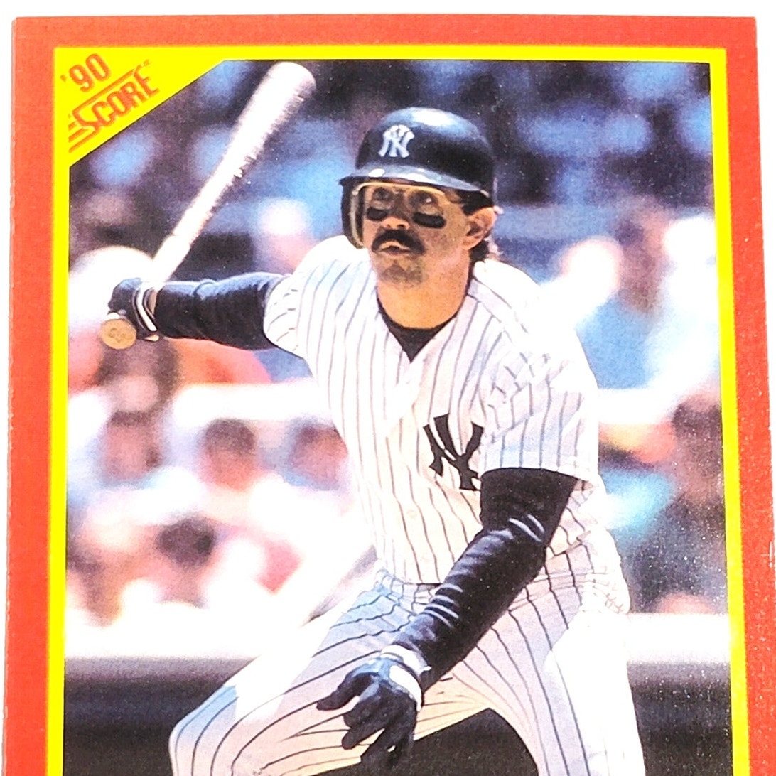 1990 Score Wayne Tolleson #386 New York Yankees Infielder MLB Baseball EX
