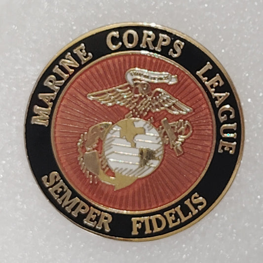 Marine Corps League "Semper Fidelis" Eagle Globe Anchor Novelty Hat/Lapel Pin