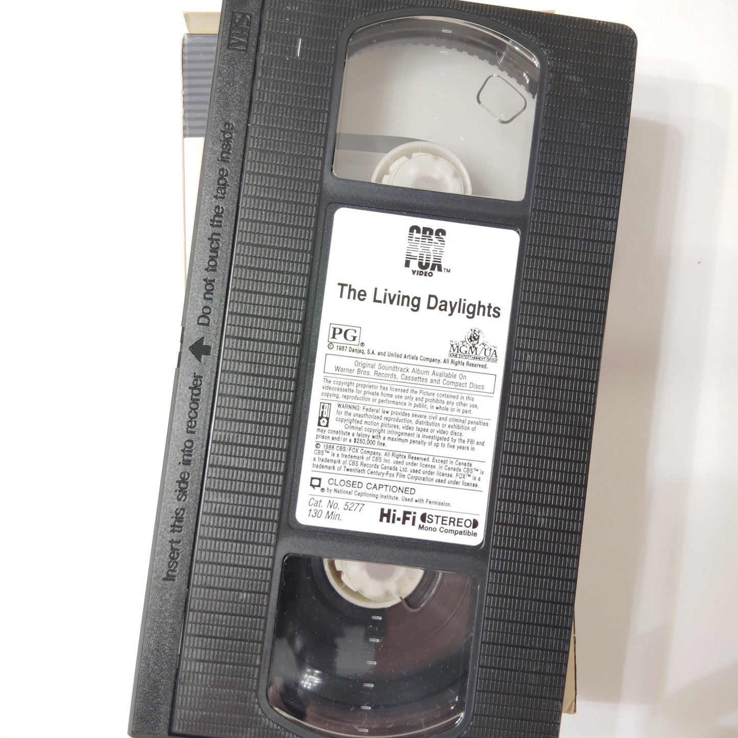The Living Daylights VHS 1988 Timothy Dalton James Bond Action