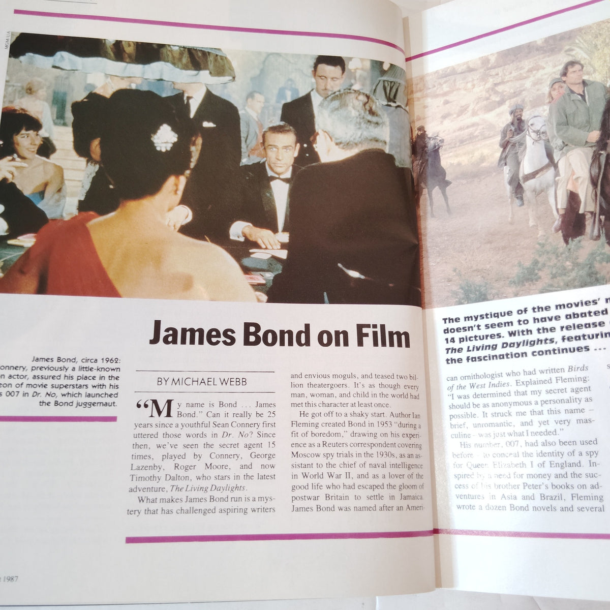 Delta SKY Magazine August 1987 - James Bond, Pan Am Games, Las Vegas