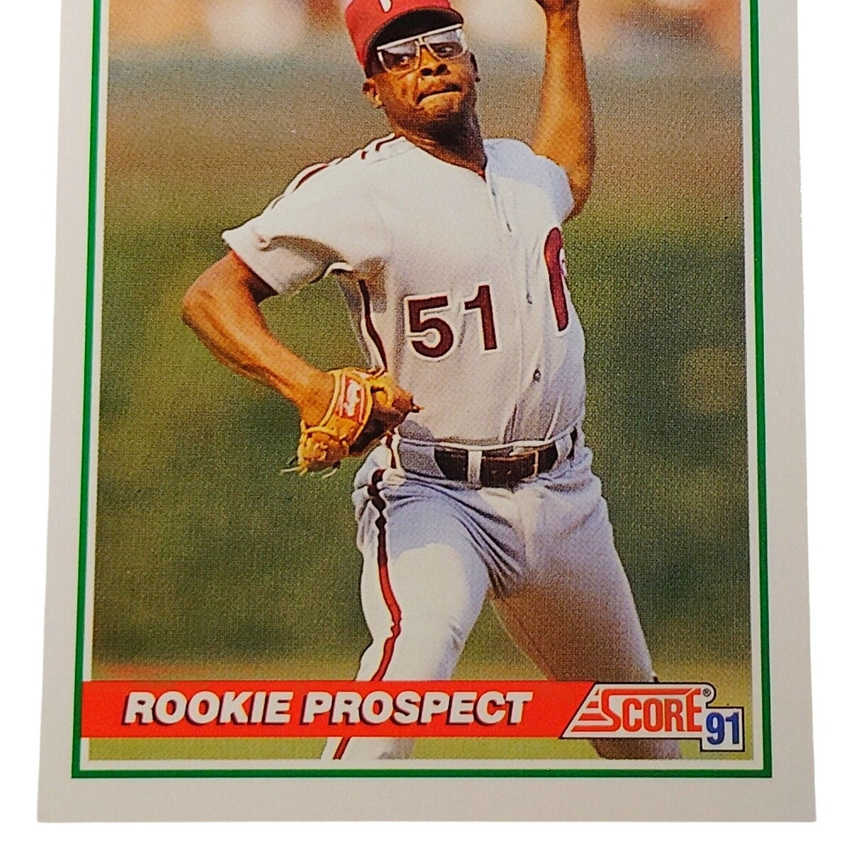 1991 Score Chuck McElroy #374 Philadelphia Phillies Pitcher Rookie Prospect Card NM