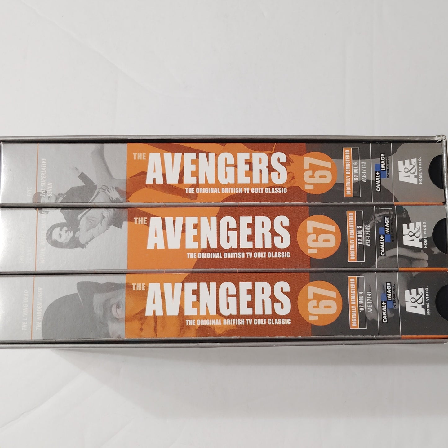Avengers ’67 VHS Set 2 Vols 4‑6 1998 A&E Diana Rigg Remastered