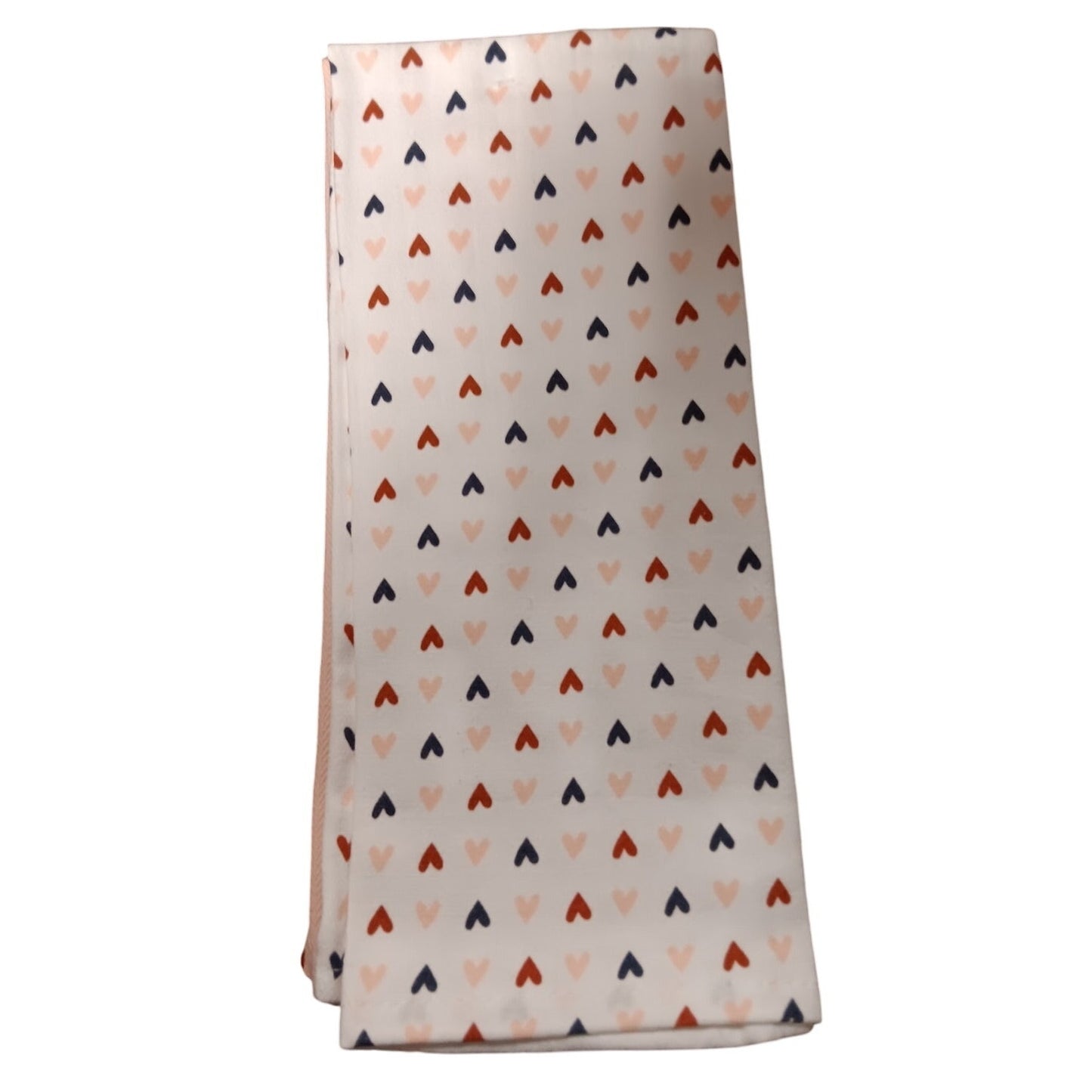 Kitchen Towels – Orange, 25" x 15", “Hello, Pumpkin” + Heart Patterned Towels