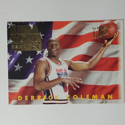 1993-94 Ultra Hall of Famer Derrick Coleman #361 USA Basketball Card, Nets
