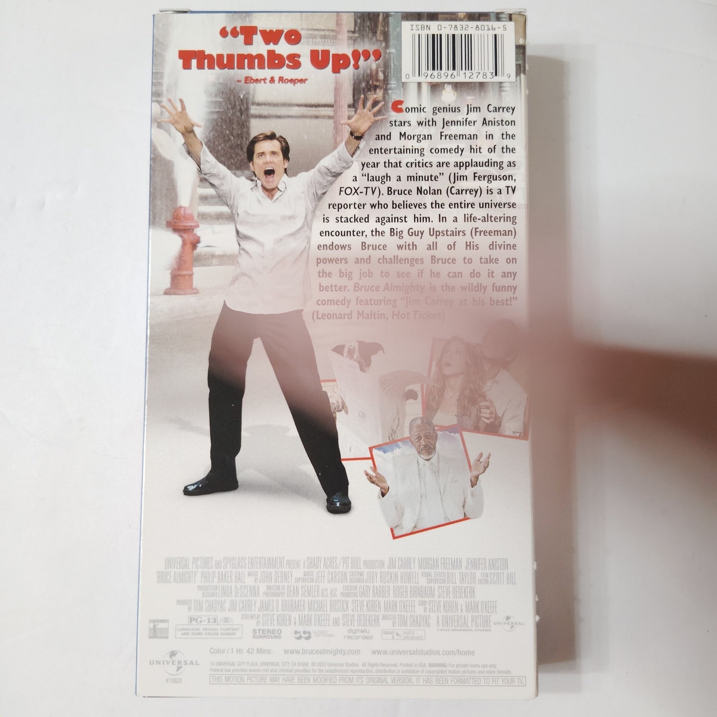 Bruce Almighty VHS 2003 Jim Carrey Morgan Freeman Jennifer Aniston Comedy