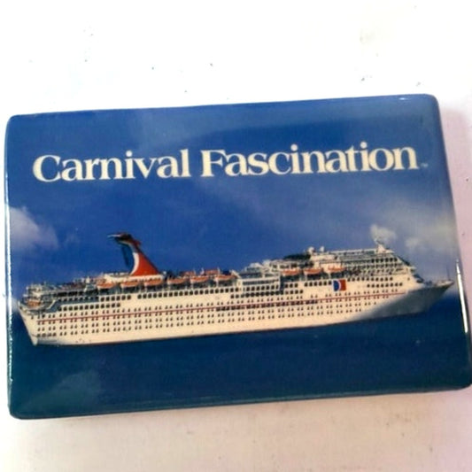 Carnival Fascination Cruise Ship Photo Magnet Fantasy‑Class Liner 3" × 2"