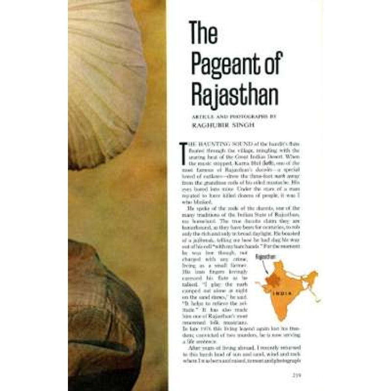 National Geographic Magazine February 1977, Audubon, Harlem, Rajasthan, Ohio...