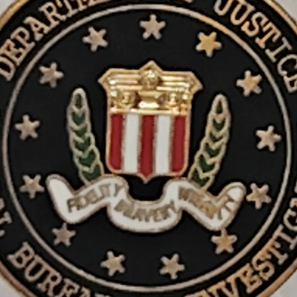 DOJ, Federal Bureau of Investigation Seal Novelty Hat/Lapel/Brooch Metal Pin