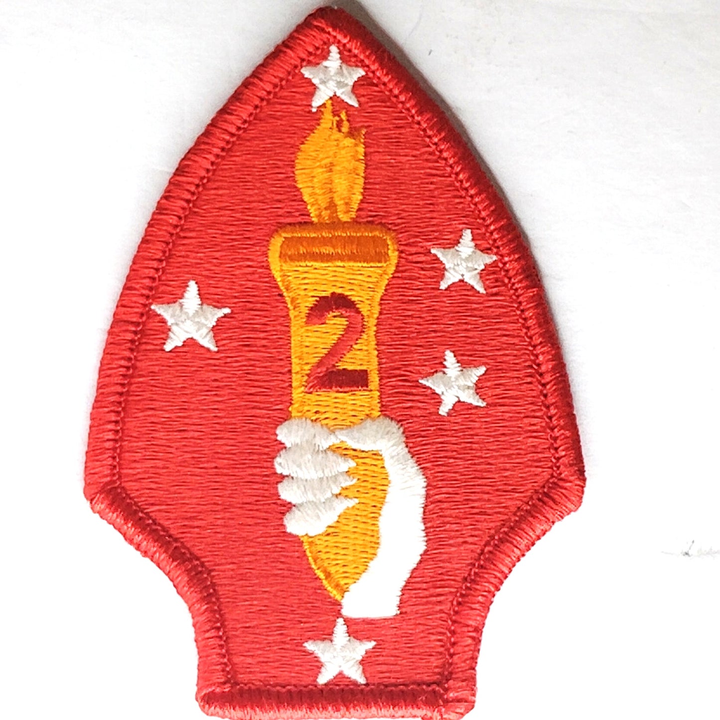USMC 2nd Marine Division Full Color SSI Shoulder Patch 3-7/8" x 2-7/8" Collectible