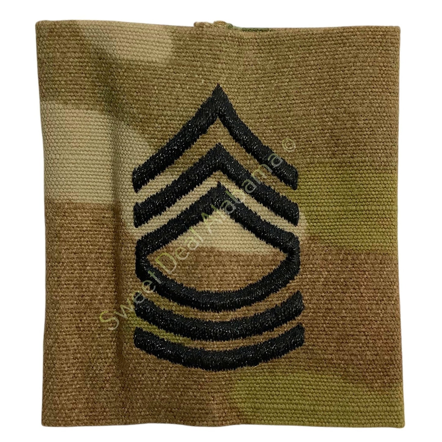 Army Master Sergeant E-8 OCP Slip-On Rank Insignia, Multi-Camo, 2" x 1.75"