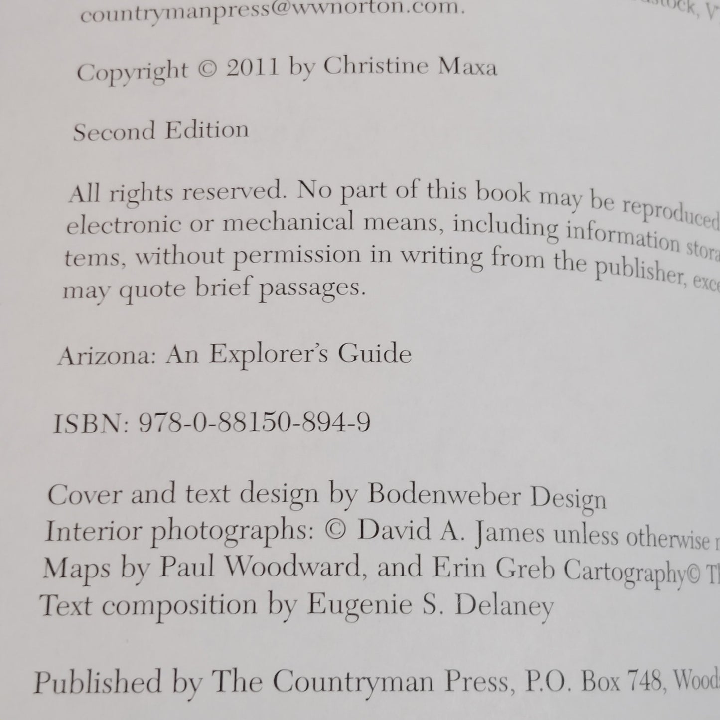 Explorer’s Guide Arizona Complete Travel Book 2011 Softcover Southwest Guide