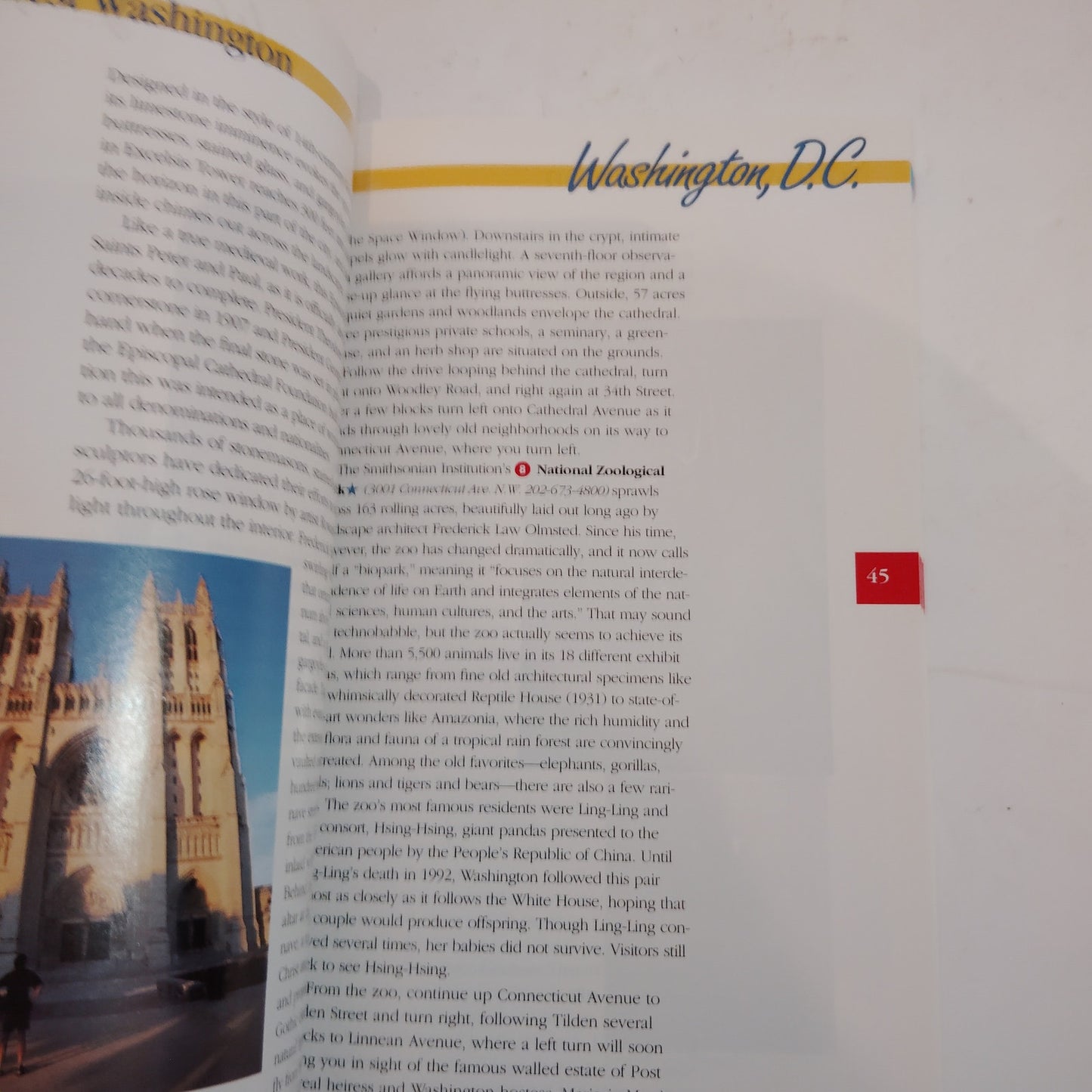 National Geographic Driving Guide to America: Washington D.C. 1997 Edition