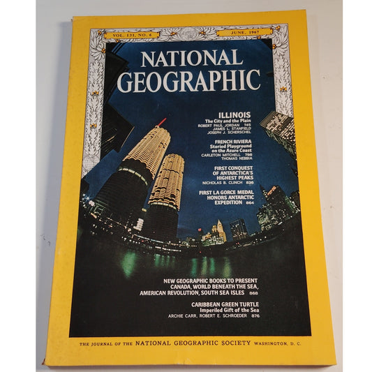 National Geographic June 1967 | Antarctica, French Riviera & Green Turtles