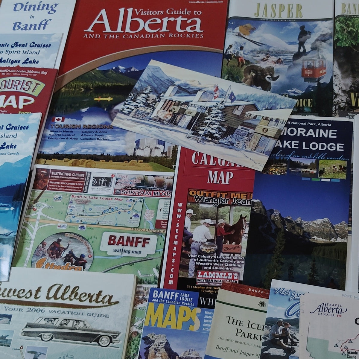 Canada 2006 Travel Ephemera Collection - Brochures, Maps, Guides from Alberta