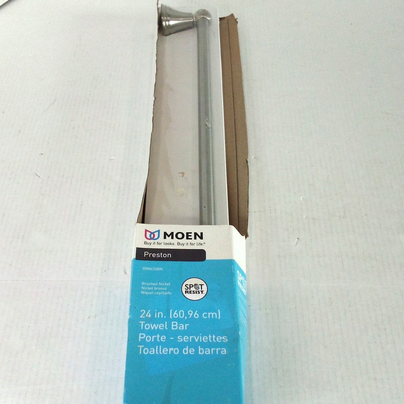Moen 24" Towel Bar – Brushed Nickel – DN8424BN