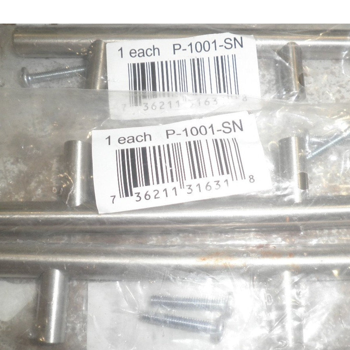 5-PK Dynasty P-1001-SN European 5.75 in. Bar Pull Cabinet Pulls- Satin Nickel