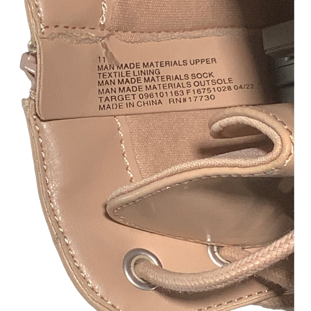 Women's Bridget Combat Boots - a New Day Tan 11, NWT