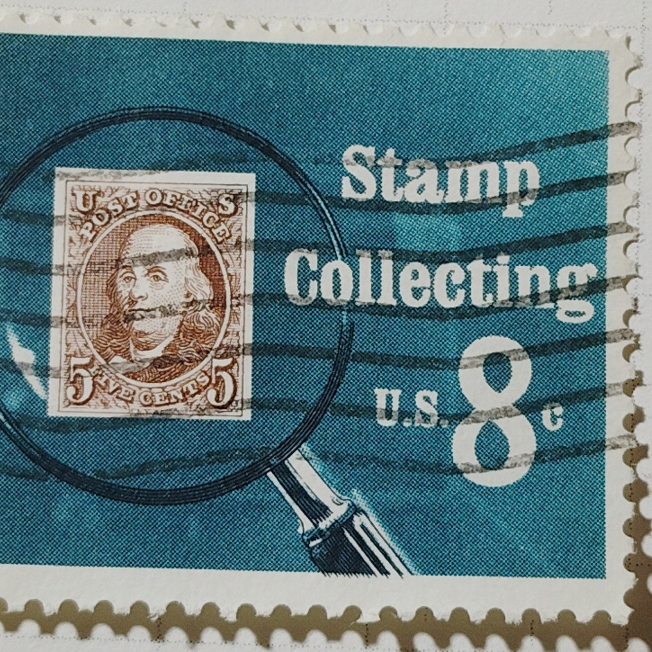 1972 US 8c Stamp Collecting Commemorative #1474 Used Cancelled Philately